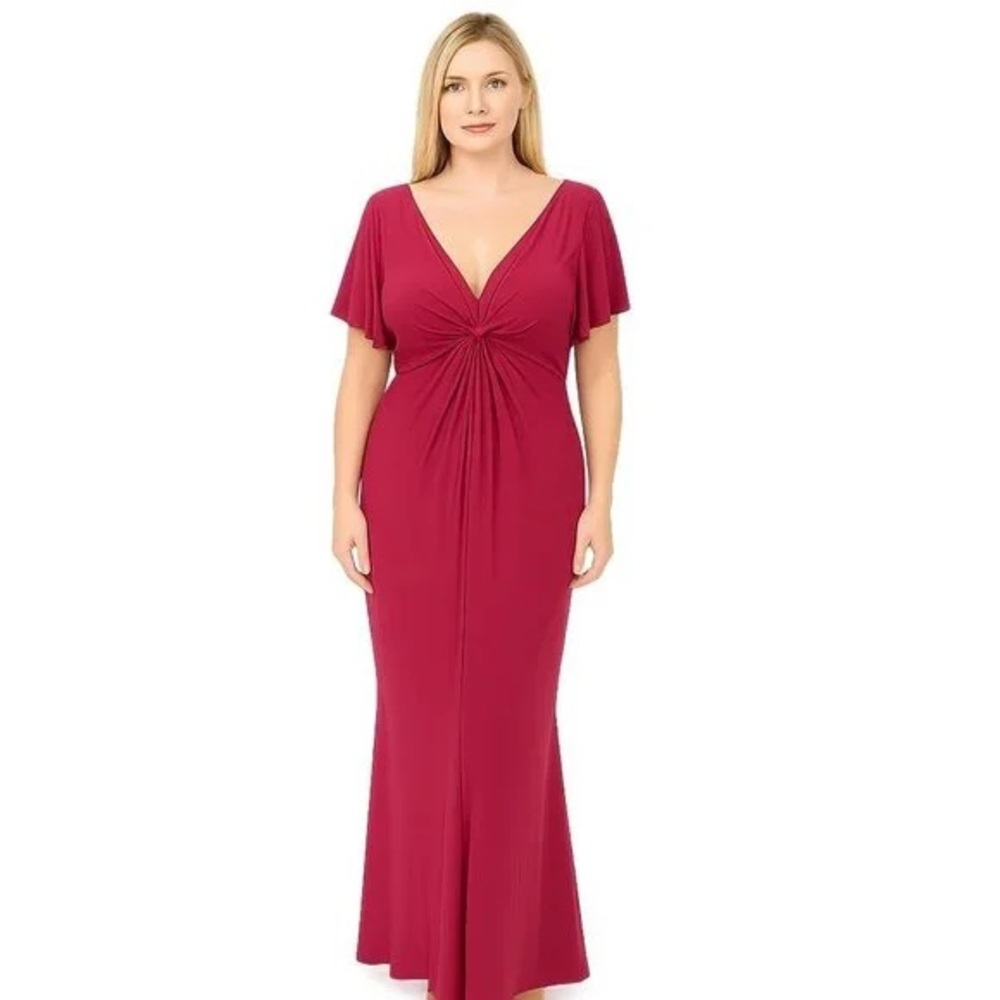 Mac Duggal Berry Maxi Dress